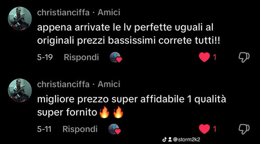 ✨ Tutte le Recensioni ✨ - STORM OFFICIAL STORE